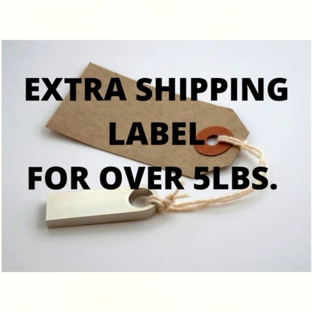Extra Shipping Label for Over 5lbs